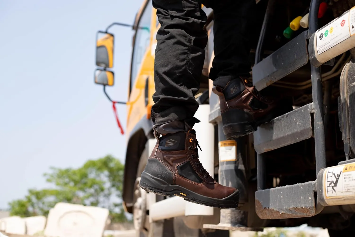 6" Safety Work Boots For Men Water Resistant Composite Toe Puncture Resistant EH Non Slip No Metal ASTM F2413-18 Comfortable&Durable MW9276