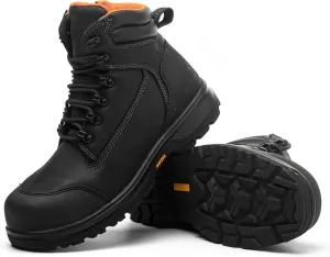 6" Safety Work Boots For Men Waterproof ASTM F2413-18 Composite Toe Puncture Proof EH Rated Non Slip YKK Zipper Side Industrial & Construction Chairman MW2302