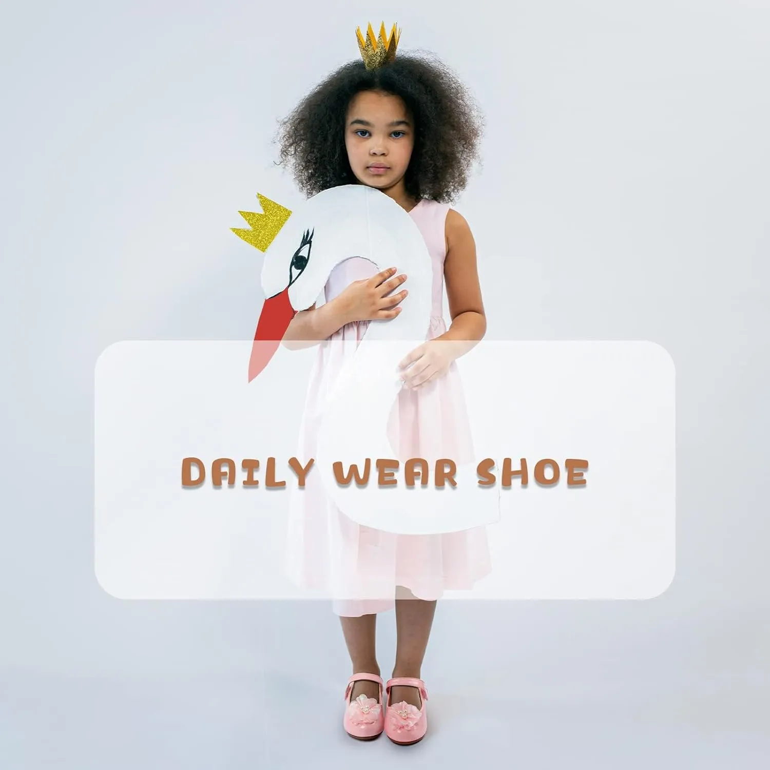 ADAMUMU Toddler Dress Shoes Flower Girl Shoes for Weeding Cute Toddler Mary Jane Shoes Lace Flore Ballet Flat for Walking, Jumping