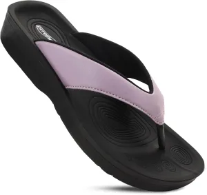 AEROTHOTIC Arch Support Flip Flops for women Stylish Cushioned Padded Straps with Soft Toe Post Slip on Footwear Dressy Travel Recovery Outdoor Comfortable Walking Women Sandals