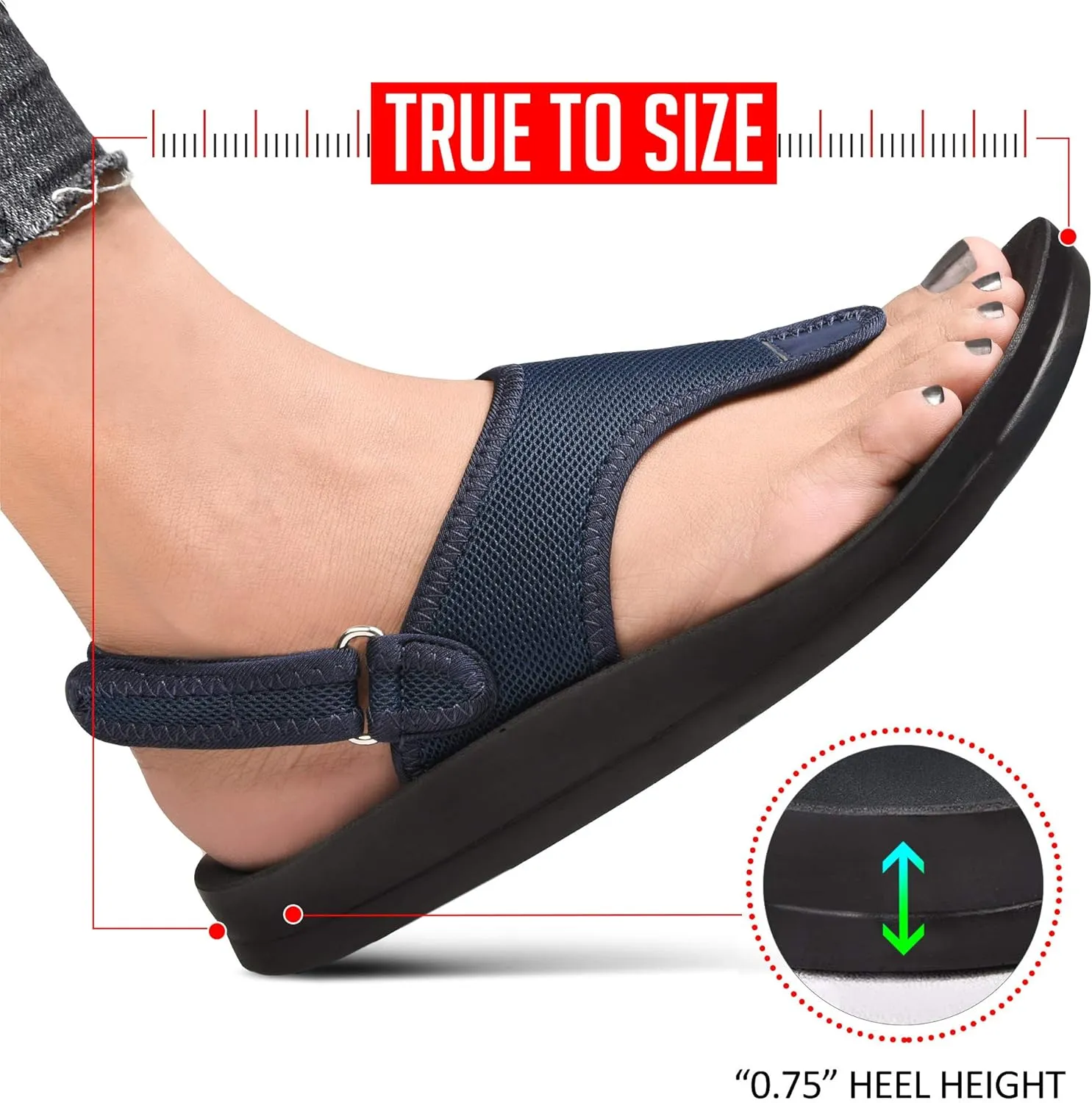 AEROTHOTIC Women's Coral Arch Support Back Strap Sandals