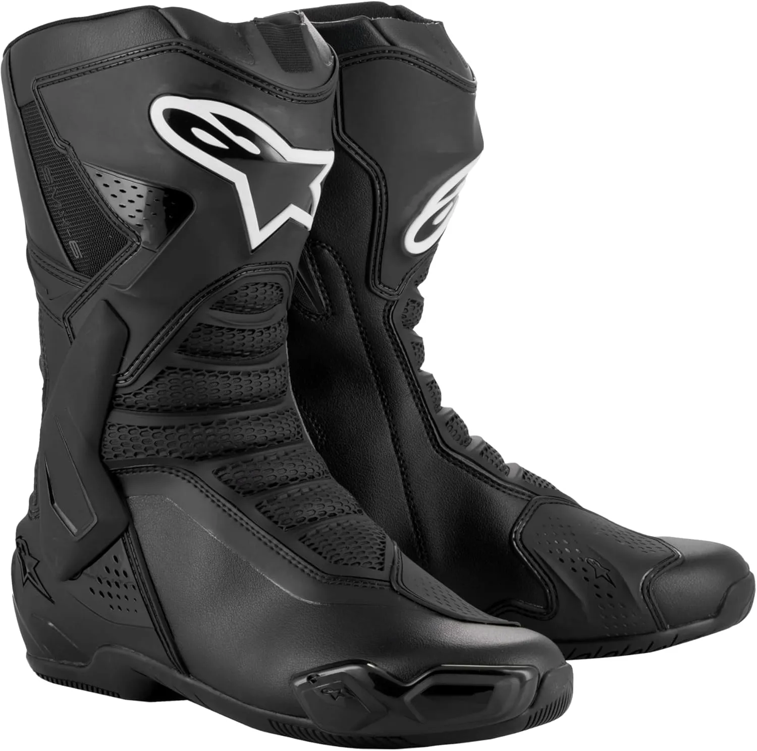 Alpinestars SMX-6 V3 Motorcycle Boots, High-Speed Protection & Comfort - CE Certified, Replaceable Toe Sliders, Enhanced Ankle Protection, Breathable & Lightweight Design