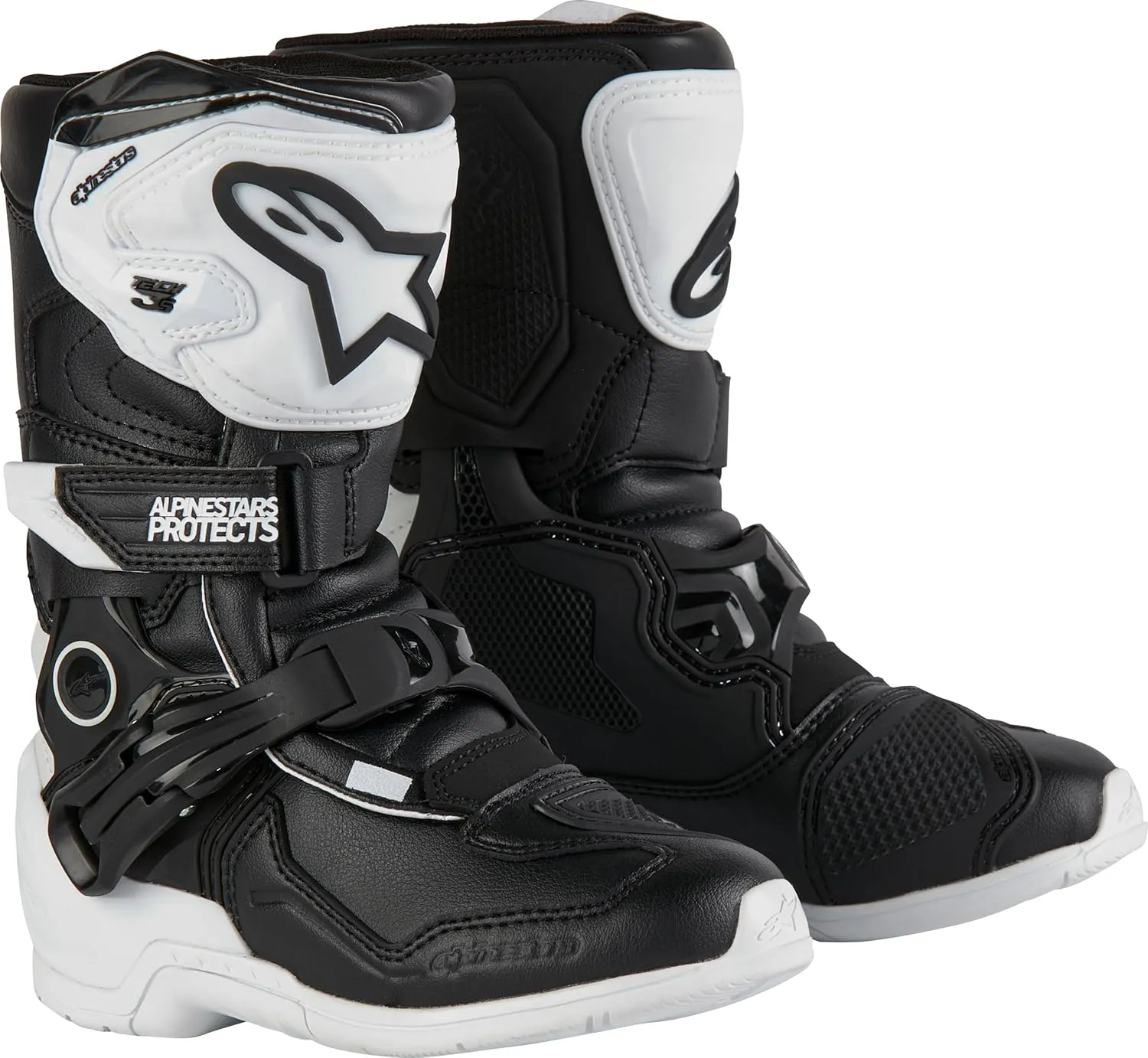 Alpinestars Tech 3S Kids MX Boots (White/Black, 1)