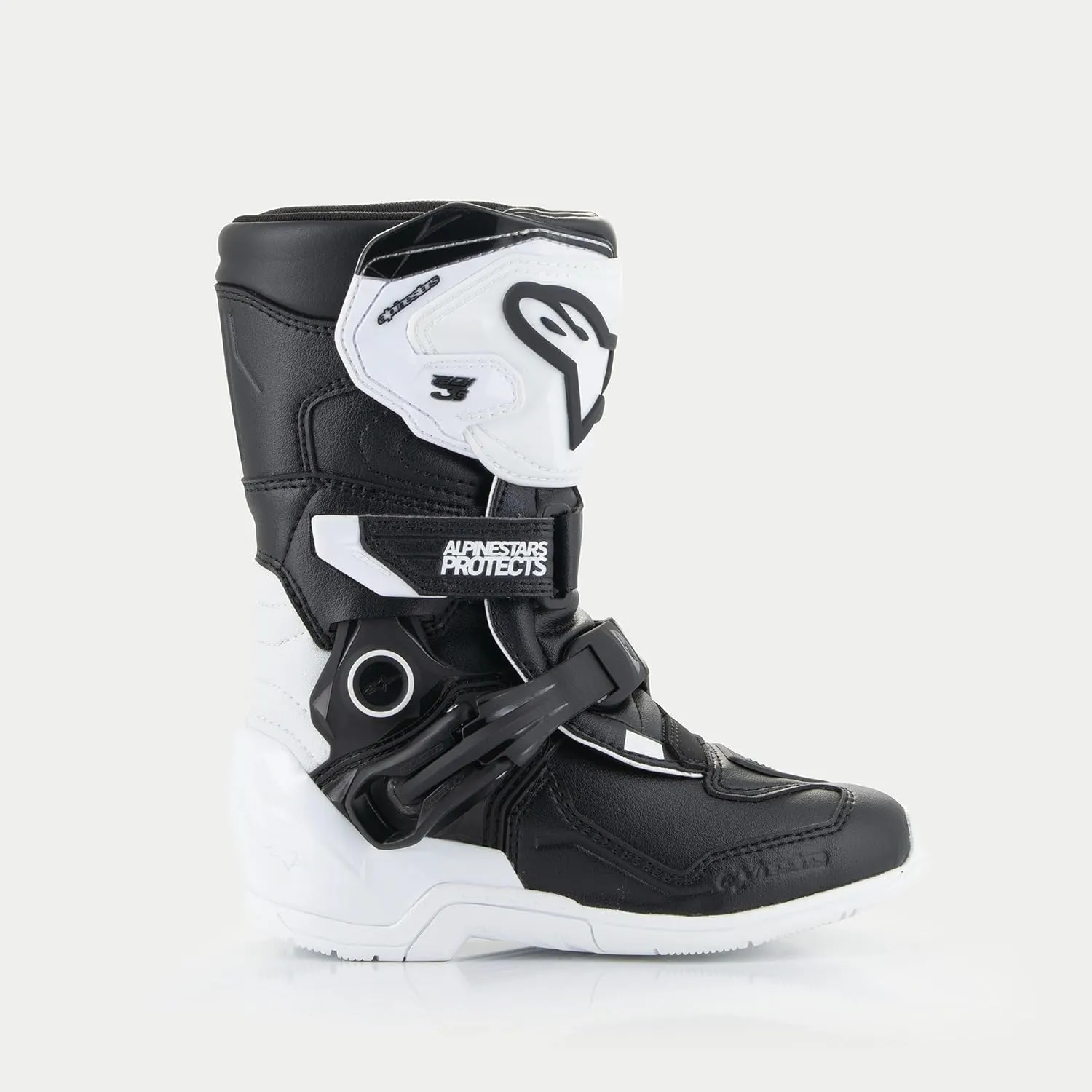 Alpinestars Tech 3S Kids MX Boots (White/Black, 1)