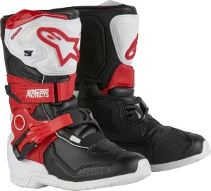 Alpinestars Tech 3S Kids MX Boots (White/Black/Bright Red, 1)