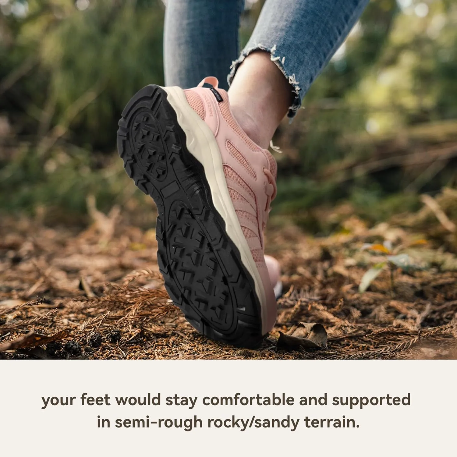 ANJOUFEMME Women's Waterproof Hiking Shoes Non Slip Sneakers Lightweight Tennis Shoes for Work Walking Running Trekking Trail Shoes