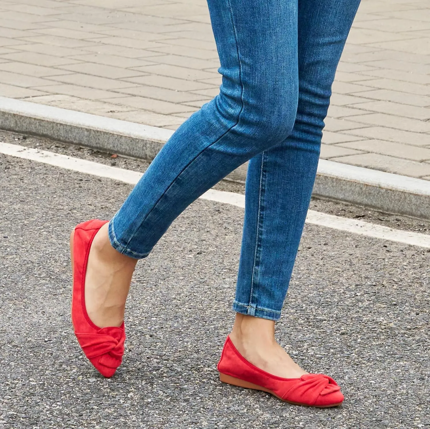 Aomigoct Ballet Flats for Women Dressy: Pointed Toe Comfortable Wedding Womens Flats - Casual Work Walking Shoes