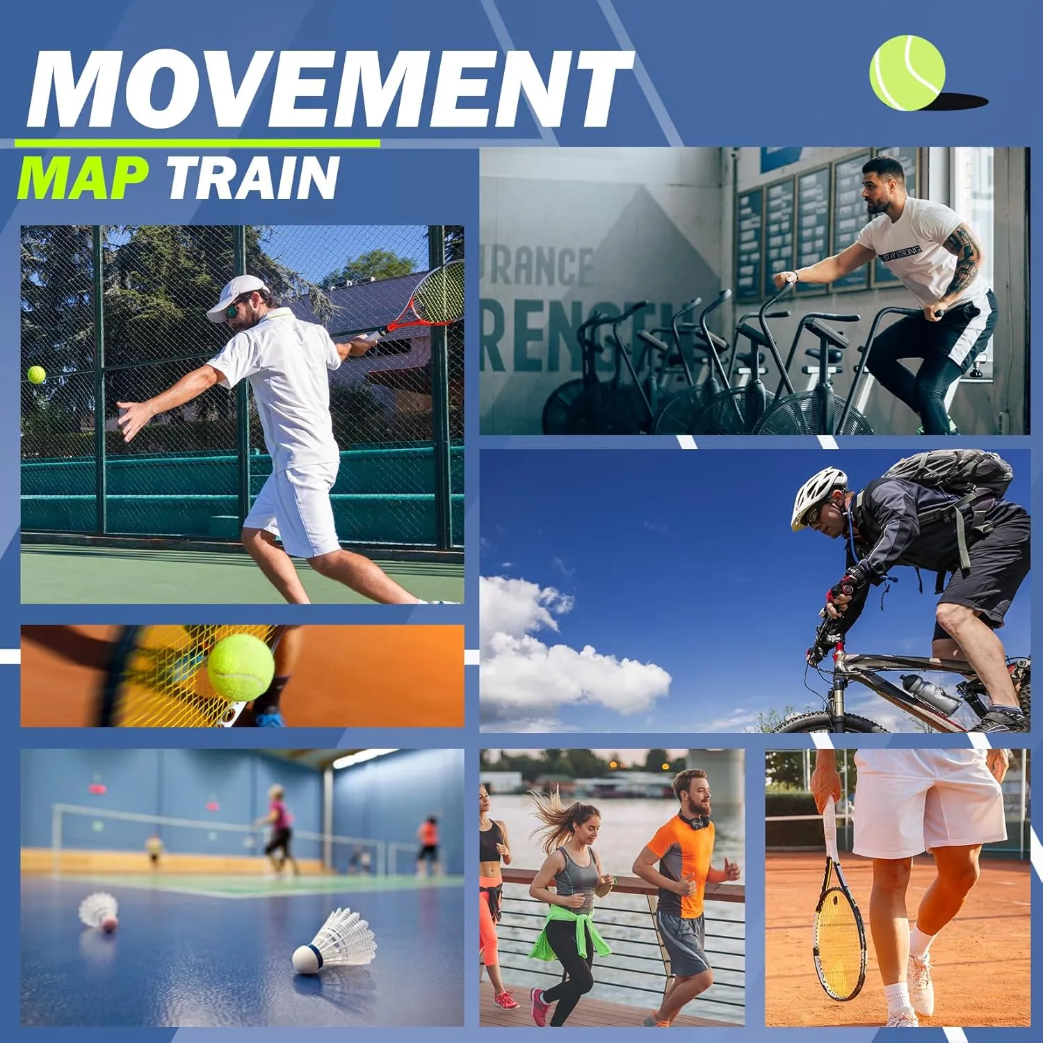 ASHION Pickleball Shoes for Men Tennis Shoes Sneakers for All Court Racquetball Athletic Shoes for Racquet Sport | Arch Support