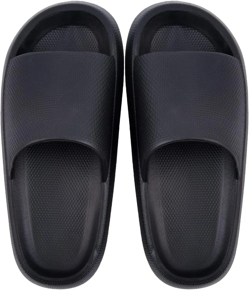 AUSLAND Women's Cloud Slides - Thick Sole Non-Slip Slippers Sandals, Lightweight Quick-Dry EVA Foam Shoes Indoor Outdoor Comfort 90111