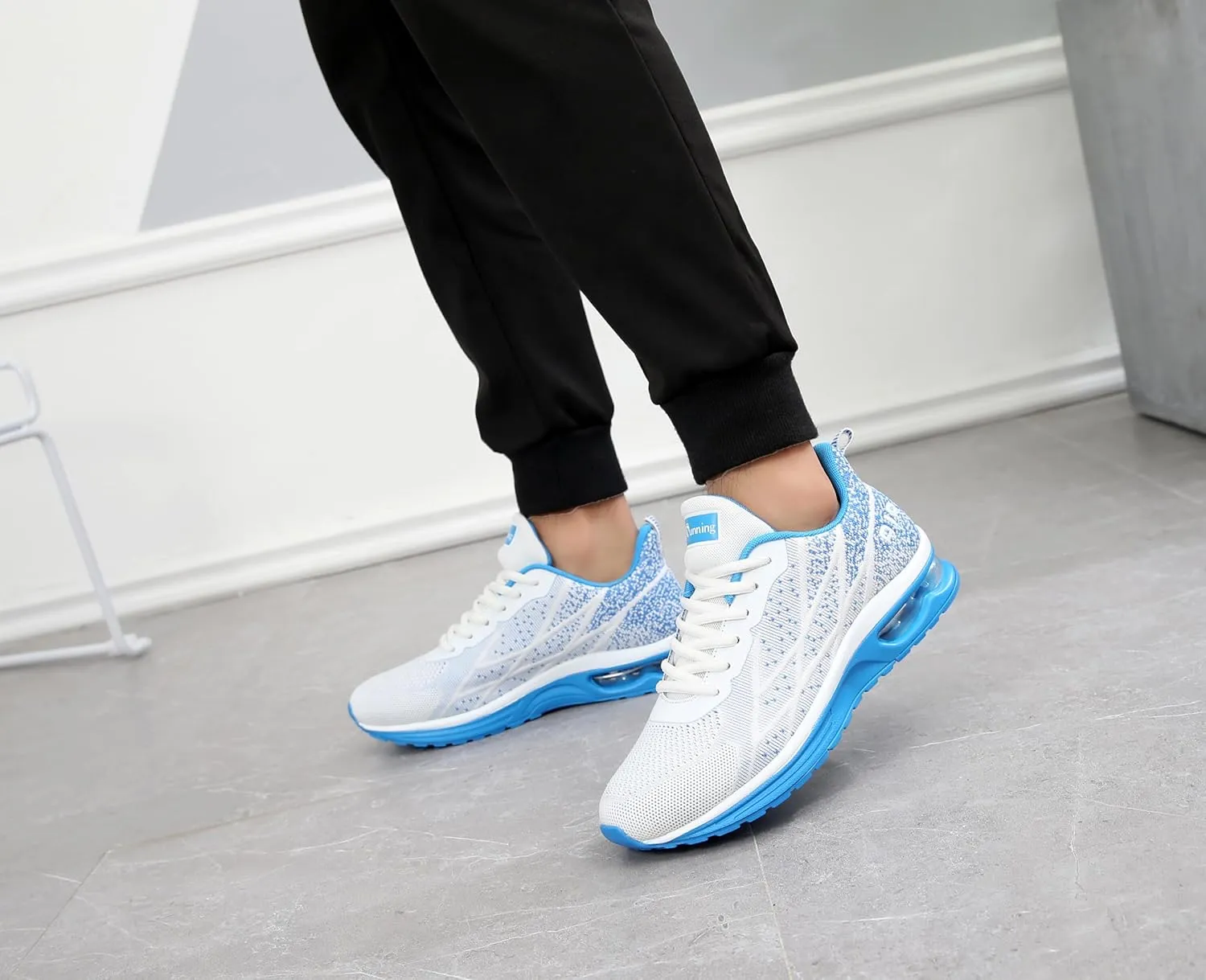 Autper Mens Air Athletic Running Tennis Shoes Lightweight Sport Gym Jogging Walking Sneakers US 6.5-US12.5