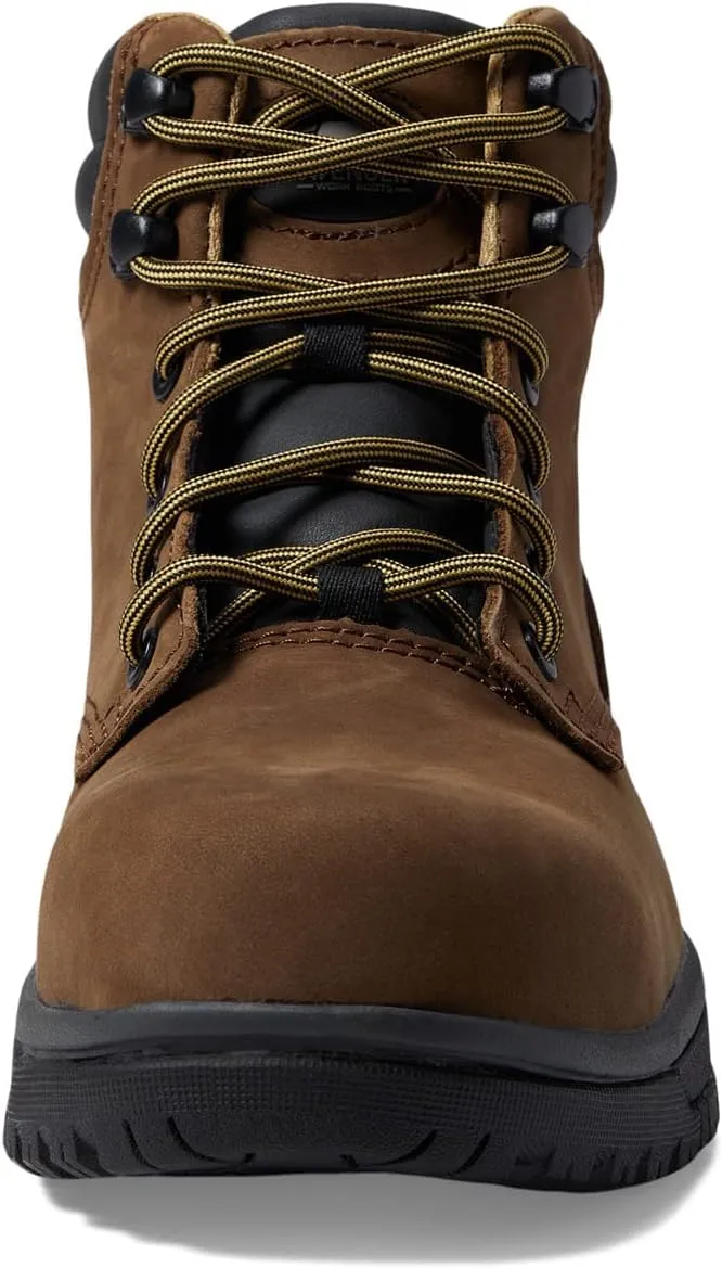 Avenger Work Boots Reflex Shoes for Women – Leather Upper – PU Midsole – Mesh Lining – Flex-Welt Construction