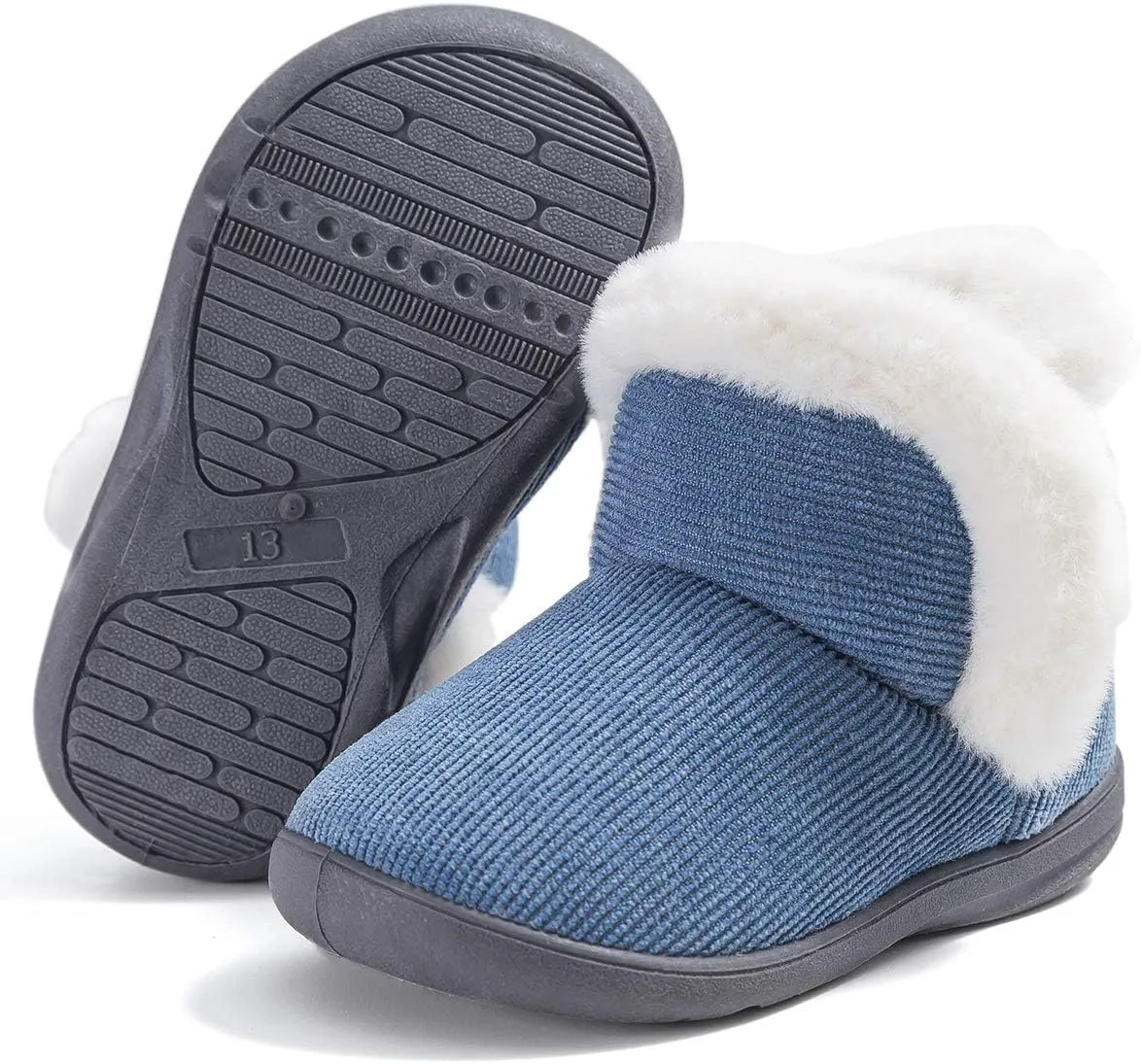 Baby Boy Girl Winter Snow Boots,Cotton Anti-Skid Sole Warm Infant Toddler Prewalker Booties Crib Shoes for Girls Boys