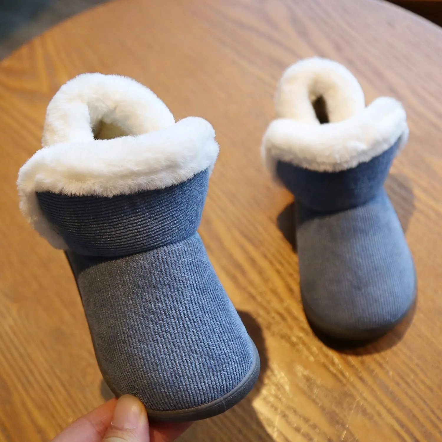 Baby Boy Girl Winter Snow Boots,Cotton Anti-Skid Sole Warm Infant Toddler Prewalker Booties Crib Shoes for Girls Boys