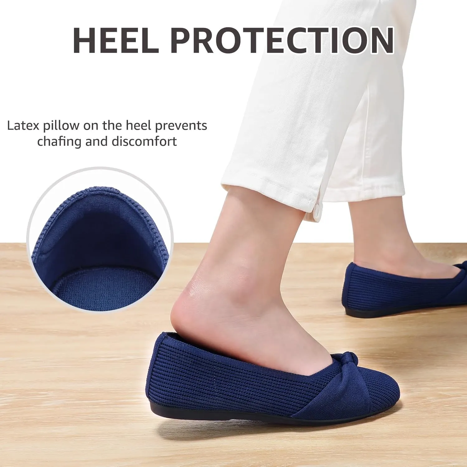 Bacia Women Flats Shoes Comfortable Washable Casual Ballet Flats