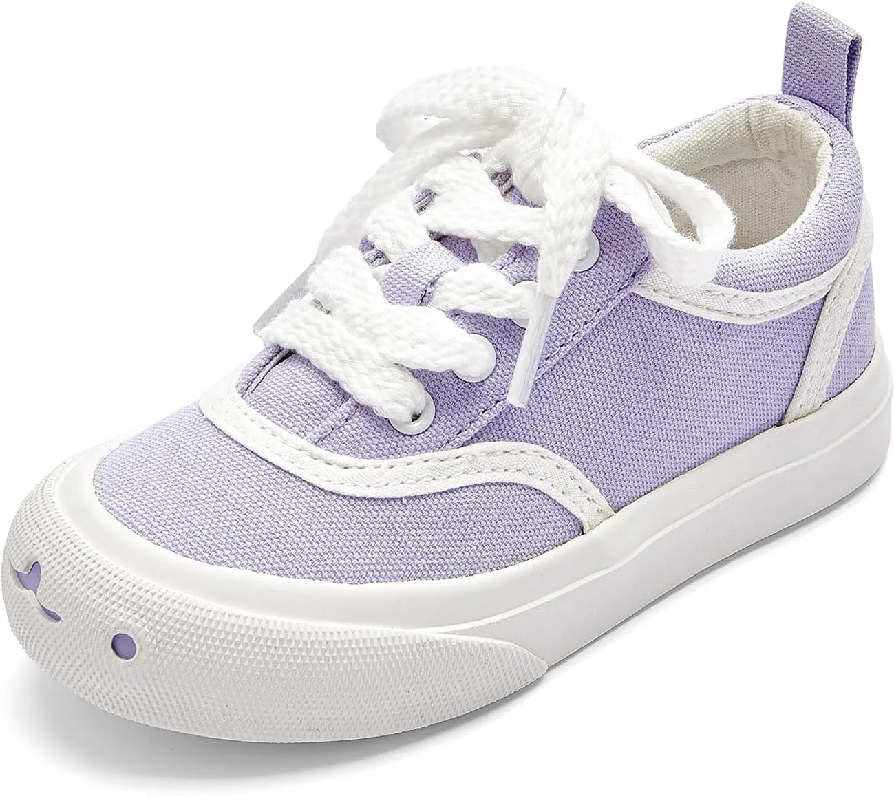 Balabala Toddler Sneakers for Boys and Girls Dual Hook and Loops Sneakers Slip On Canvas Shoes Soft and Durable