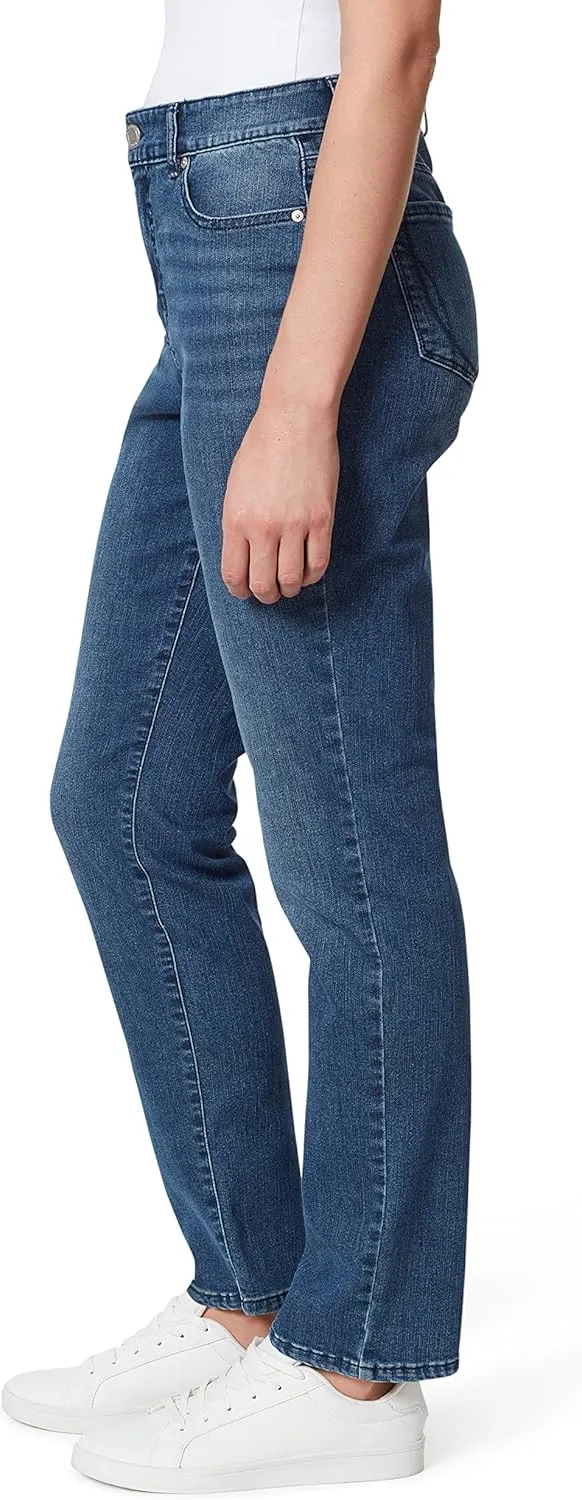 Bandolino Women's Mandie Signature Fit High Rise Straight Leg Jean