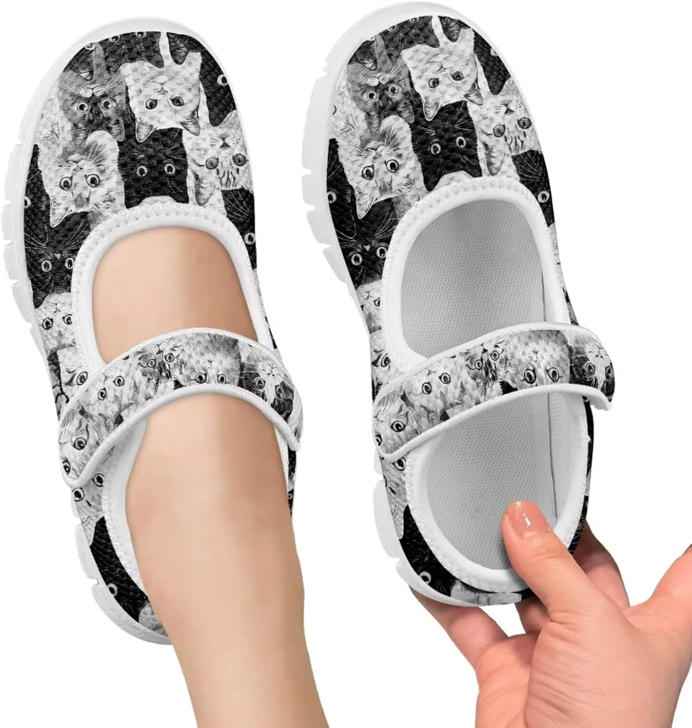 BIGCARJOB Mary Janes Shoes for Toddle Girls Cute Dress Shoes Athletic Gym Shoes Kids School Uniform Shoes