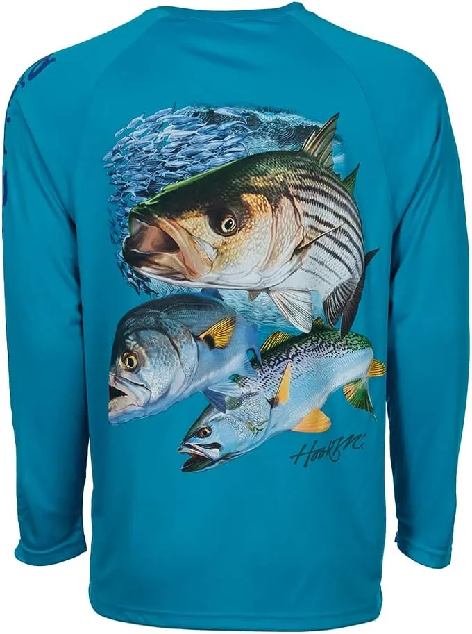 Bimini Bay Outfitters LTD Hook M' Men's Long Sleeve Fishing Shirt
