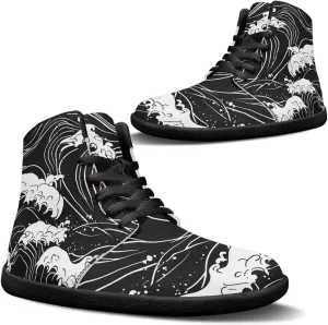 Binienty Mens Barefoot Shoes High Top Womens Minimalist Trail Running Barefoot Shoes Wide Toe Box