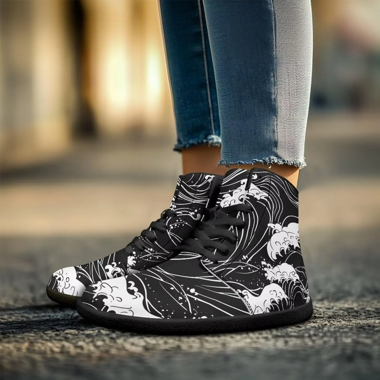 Binienty Mens Barefoot Shoes High Top Womens Minimalist Trail Running Barefoot Shoes Wide Toe Box