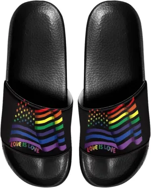 Binienty Womens Mens Fashion Slide Sandals Non Slip Summer Slippers for Bathroom, Indoor Home, Pool, Beach