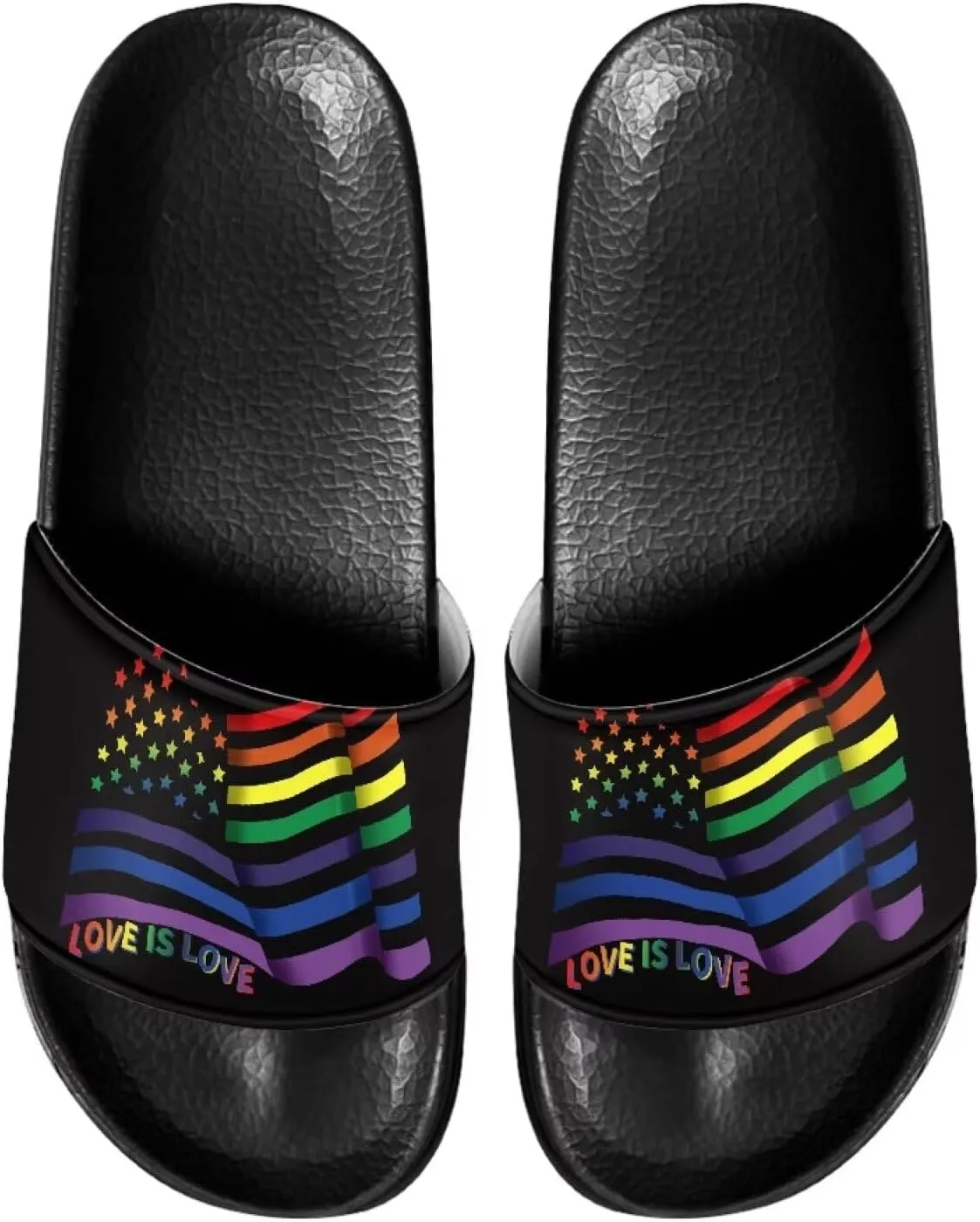 Binienty Womens Mens Fashion Slide Sandals Non Slip Summer Slippers for Bathroom, Indoor Home, Pool, Beach