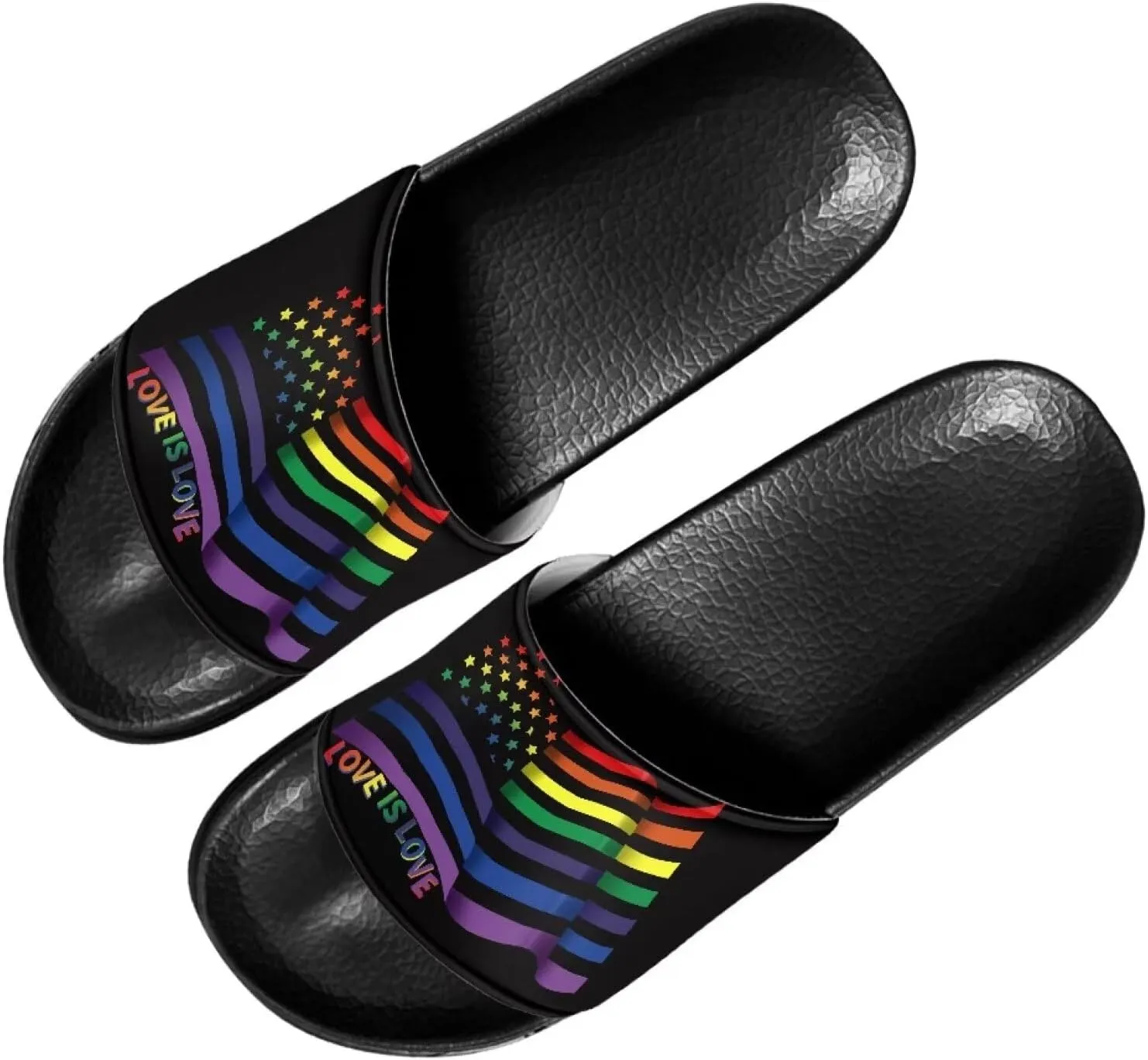 Binienty Womens Mens Fashion Slide Sandals Non Slip Summer Slippers for Bathroom, Indoor Home, Pool, Beach