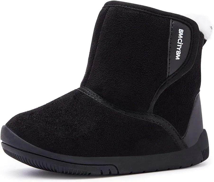 BMCiTYBM Girls Boys Snow Boots Warm Winter Fur Lined Baby Shoes (Infant/Toddler/Little Kid)