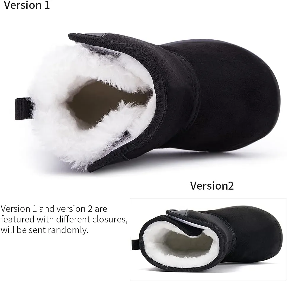 BMCiTYBM Girls Boys Snow Boots Warm Winter Fur Lined Baby Shoes (Infant/Toddler/Little Kid)
