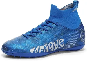 Boys Girls Soccer Cleats FG/AG Soccer Shoes Turf Indoor Outdoor Firm Ground High-top Spikes Younth Professional Training Football Boots
