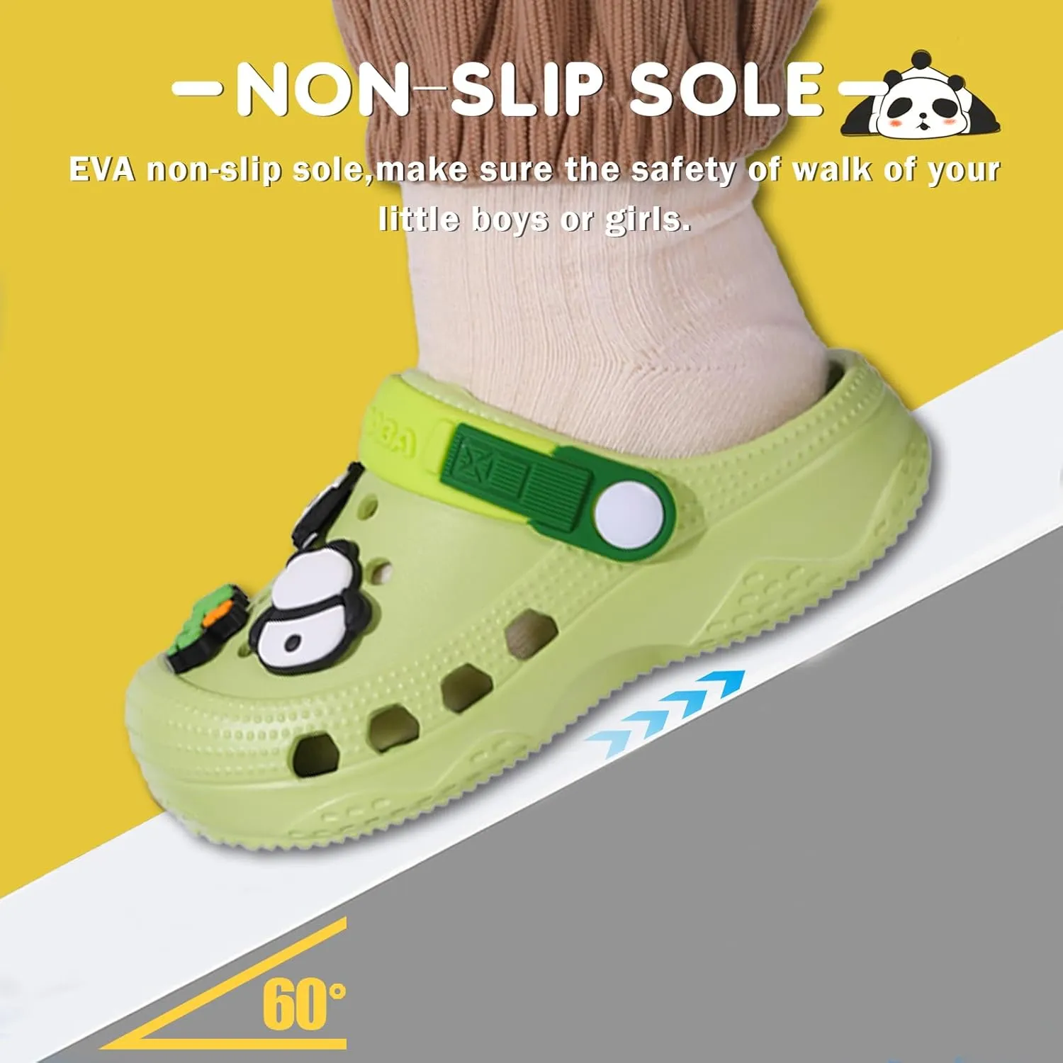 Boys Girls Toddler Clogs Little Kids Slip on Slides Sandals Children Summer Beach Pool Outdoor Water Shoes Shower Slippers