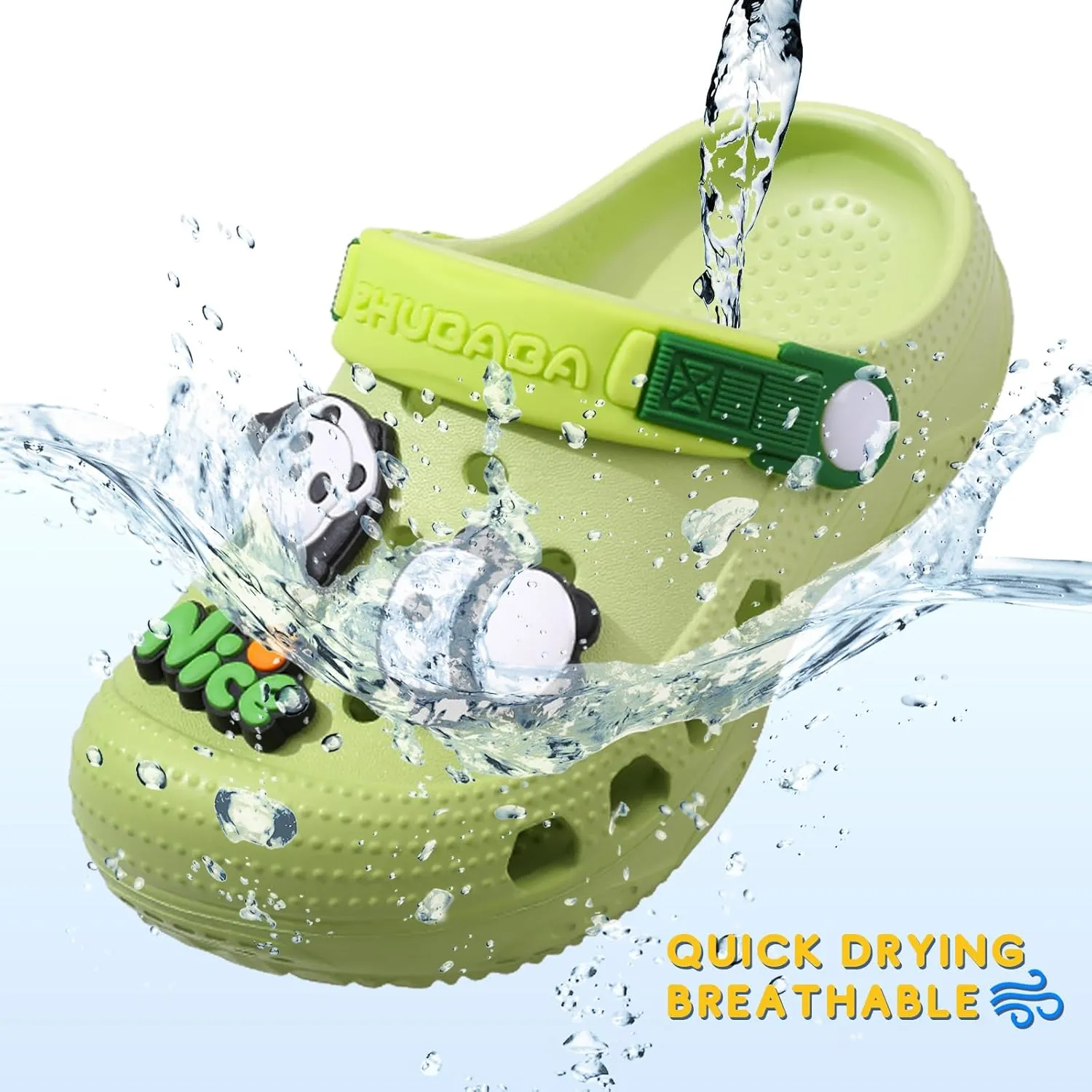 Boys Girls Toddler Clogs Little Kids Slip on Slides Sandals Children Summer Beach Pool Outdoor Water Shoes Shower Slippers