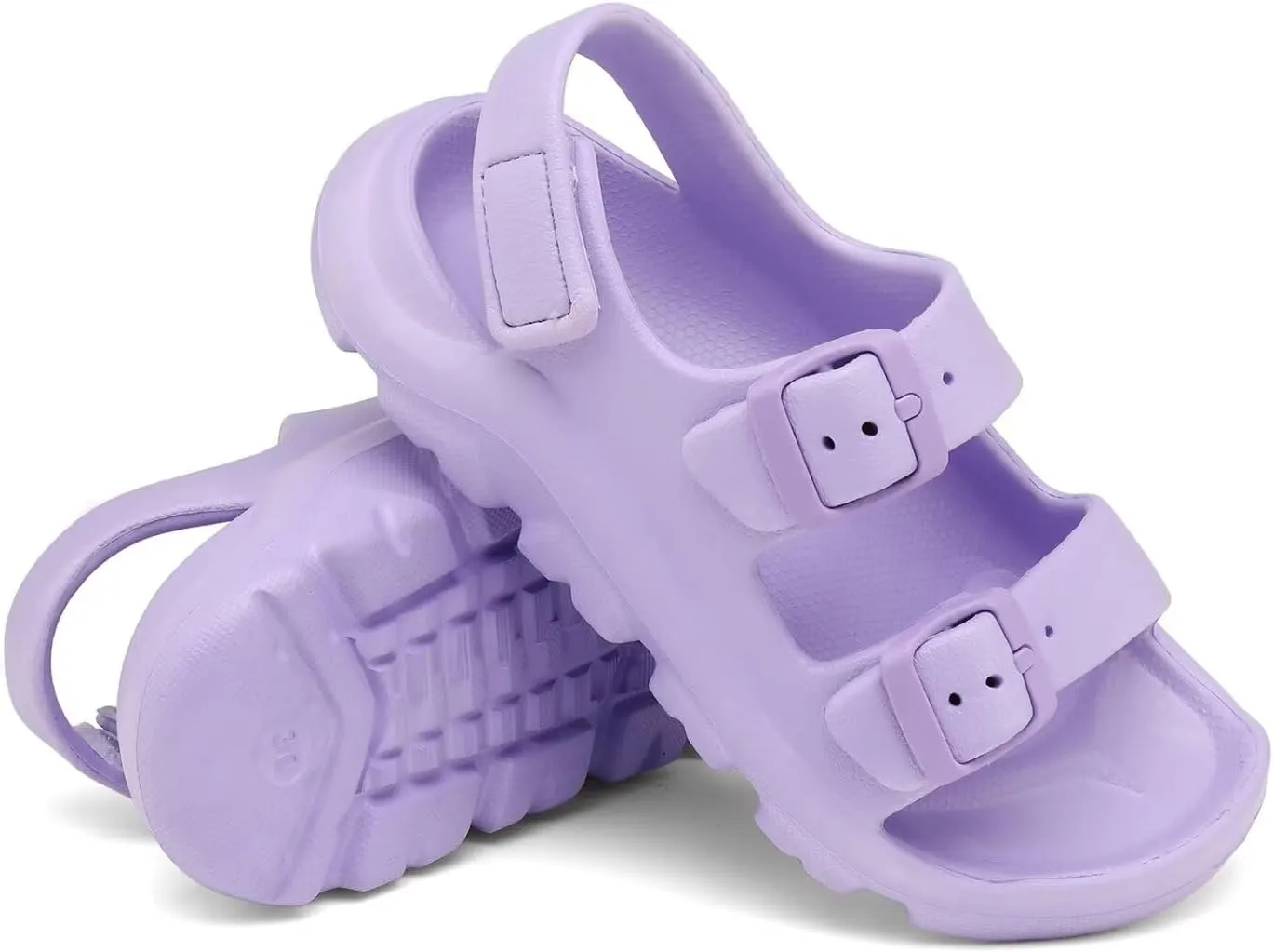 Boys Girls Toddler Little Kid Sandals Buckle Adjustable Water Sandal With Hook Loop Back Strap(Toddler 5-Little Kid 12)