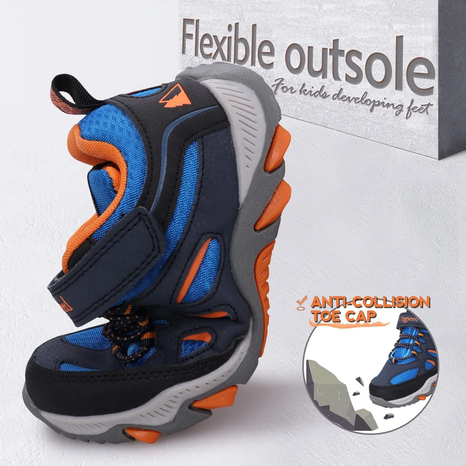 Boys Trail Shoes Sneakers for Boys Water Repellent Outdoor Hiking Tennis Running Kids Waterproof Slip Resistant Casual Comfortable