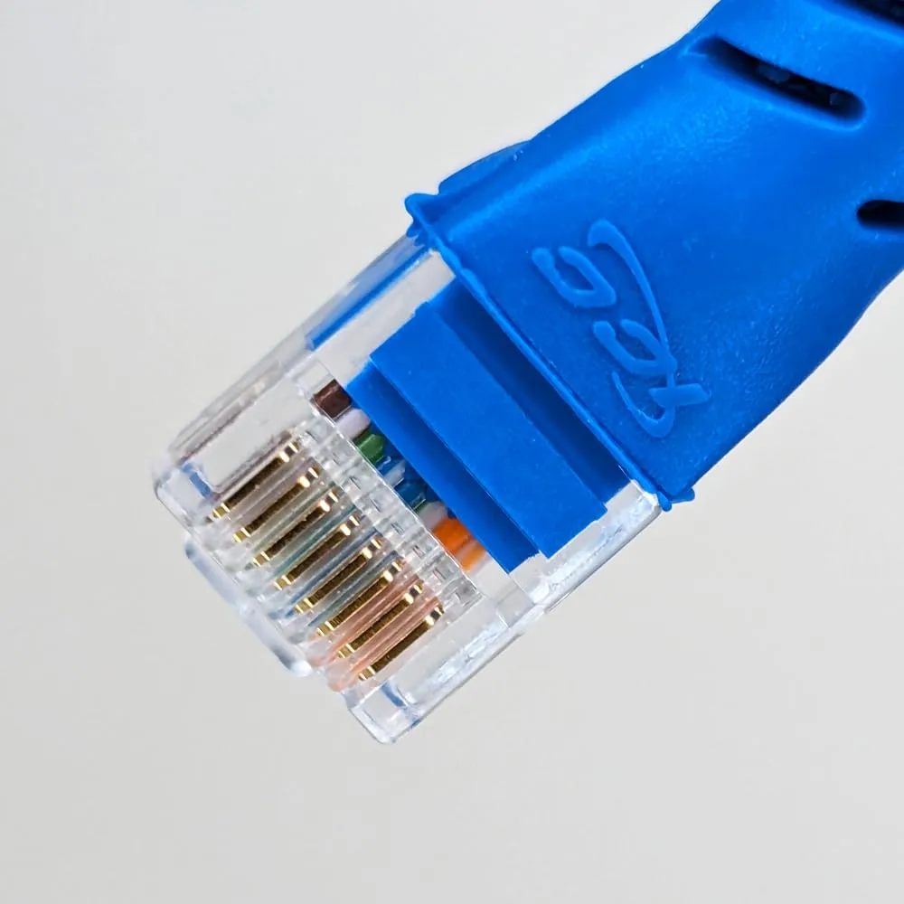 Cablesys Cat 6 Ethernet Patch Cord Snagless Boot, RJ45, Stranded, 550 MHz, UTP, Pure Bare Copper Wire, 24 AWG, LAN Network Patch Cable, Blue, 10 FT, 25-Pack