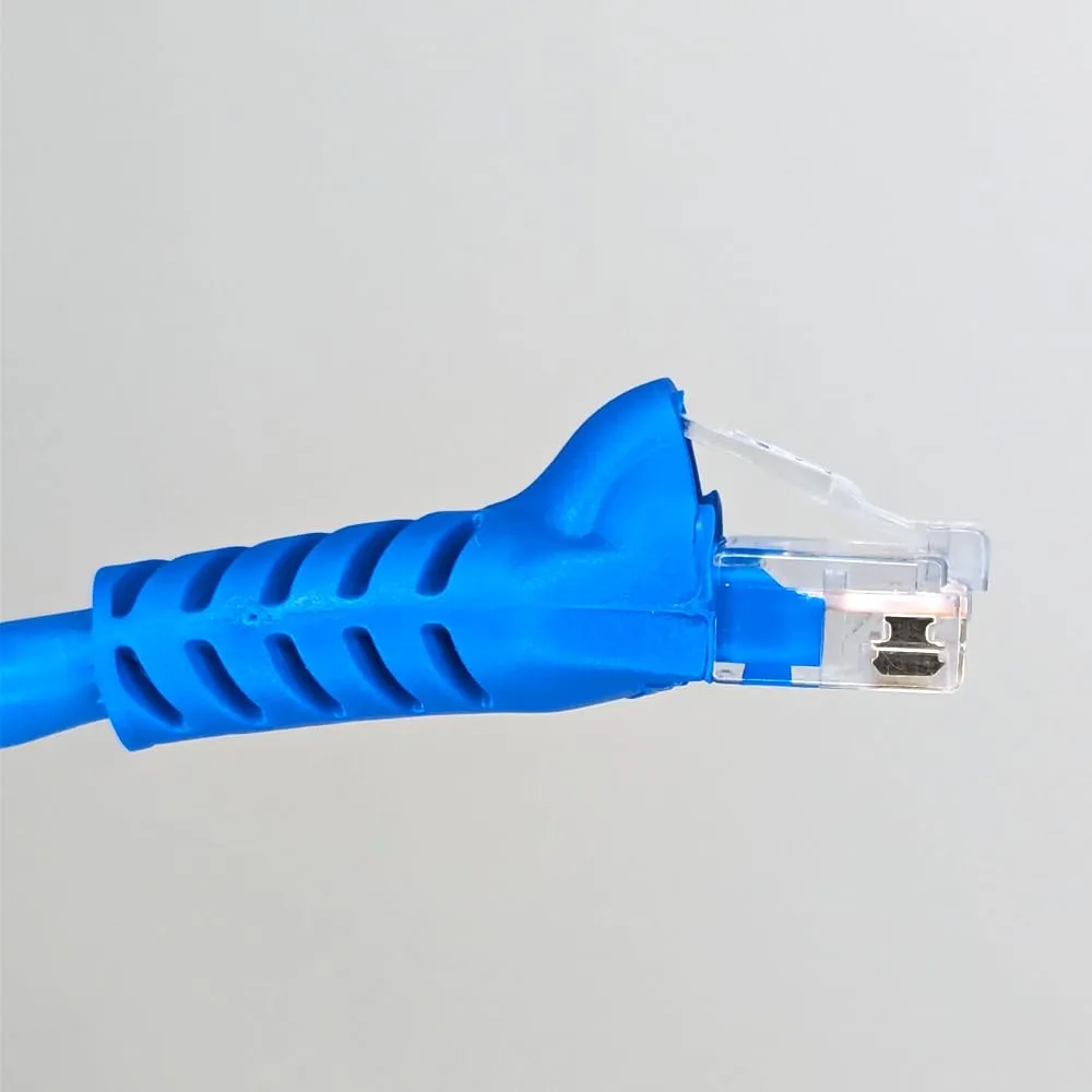 Cablesys Cat 6 Ethernet Patch Cord Snagless Boot, RJ45, Stranded, 550 MHz, UTP, Pure Bare Copper Wire, 24 AWG, LAN Network Patch Cable, Blue, 10 FT, 25-Pack