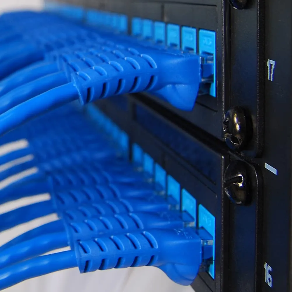 Cablesys Cat 6 Ethernet Patch Cord Snagless Boot, RJ45, Stranded, 550 MHz, UTP, Pure Bare Copper Wire, 24 AWG, LAN Network Patch Cable, Blue, 10 FT, 25-Pack