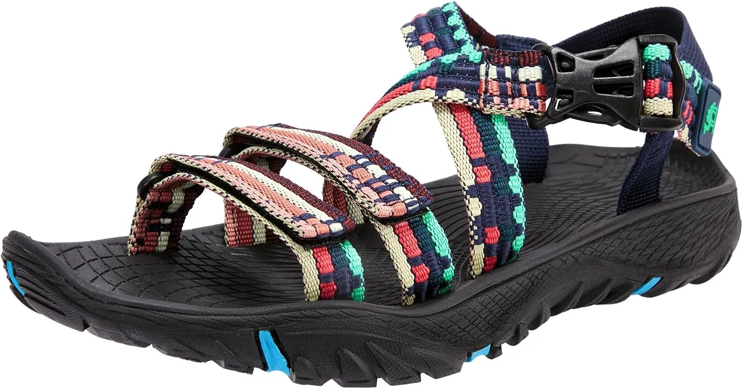 CAMEL CROWN Hiking Sandals for Women Outdoor Sports Sandals Open Toe Athletics Sandals Braided Tape Walking Sandal