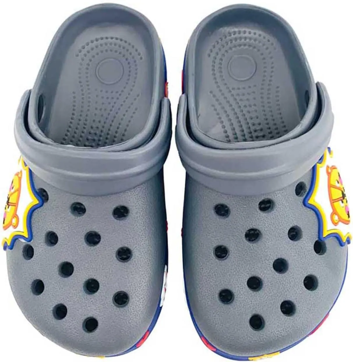 Cartoon Garden Clogs for Home: Cute Shoes for Boys Toddler - Non-Slip Kids Slippers for Beach Outdoor Pool