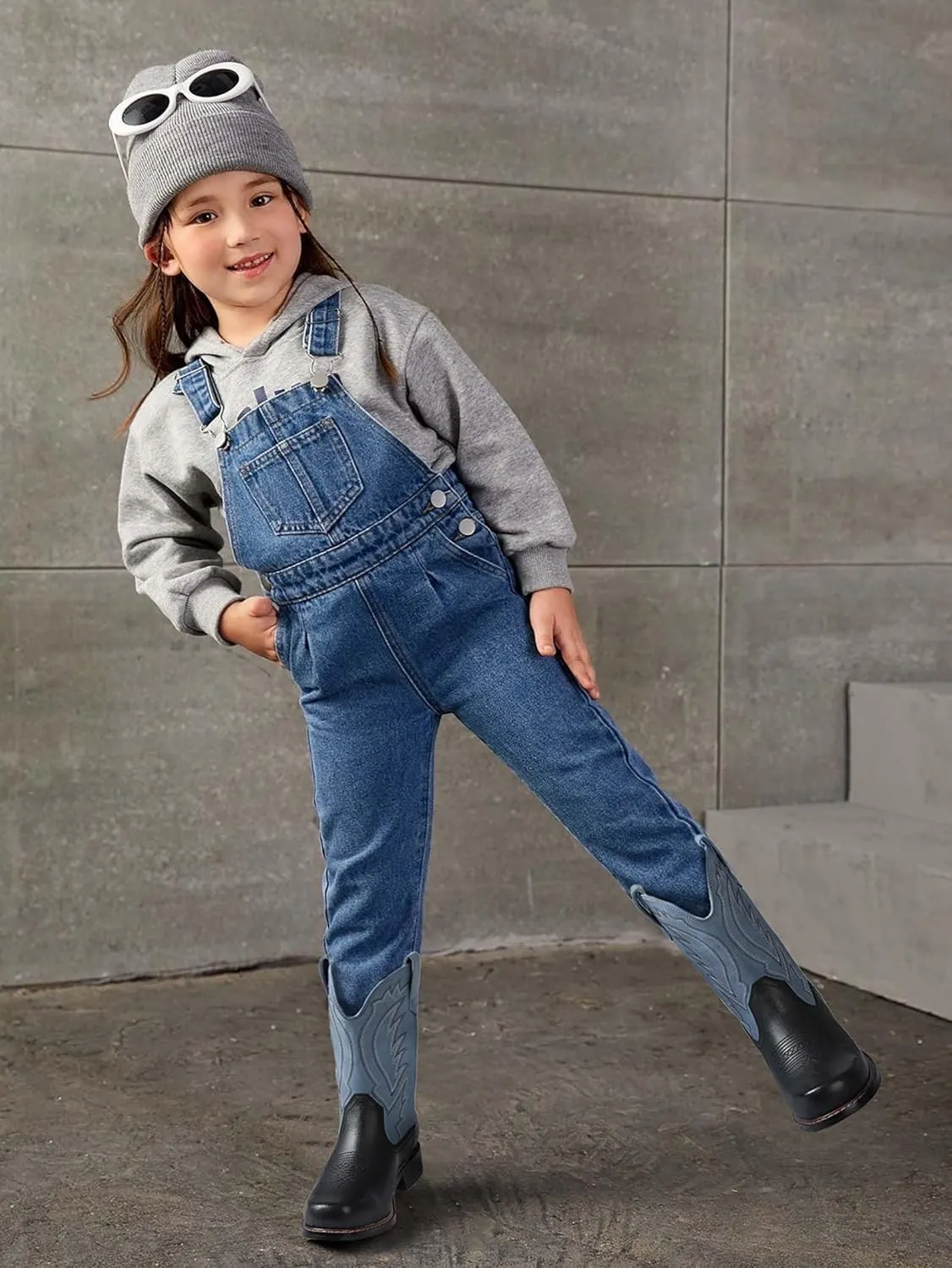 Celbreez Kids Cowboy Boots for Boys Girls Toddler Cwoboy Cowgril Western Boots Square Toe Mid Calf Riding Shoes Little Kid/Big Kid/Toddler