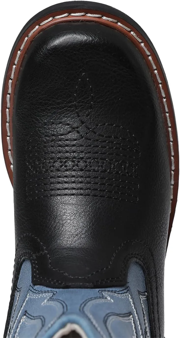 Celbreez Kids Cowboy Boots for Boys Girls Toddler Cwoboy Cowgril Western Boots Square Toe Mid Calf Riding Shoes Little Kid/Big Kid/Toddler