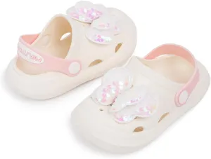 CENCIRILY Kids Girls Clogs Garden Shoes Baby Toddler Slides Cartoon Sandals Beach Pool Slipper