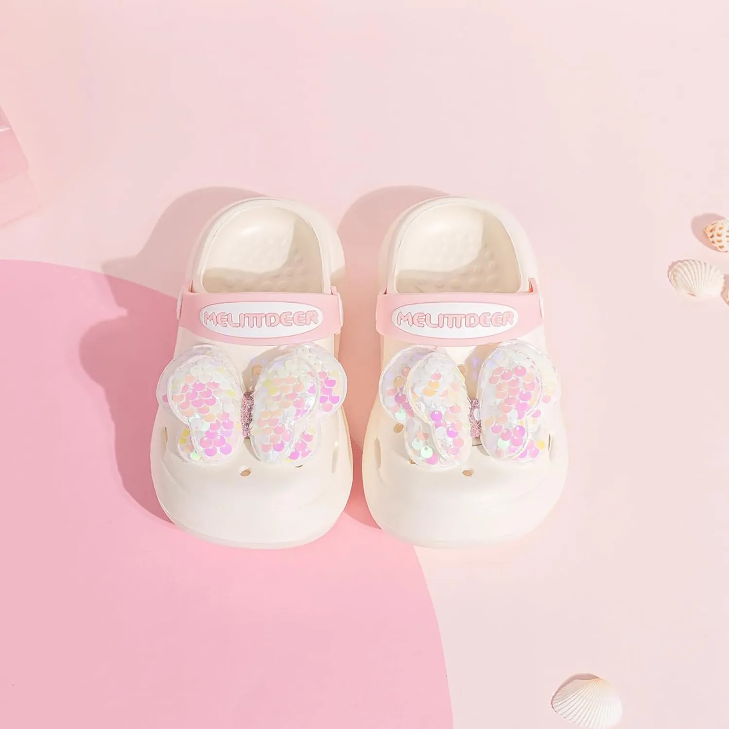 CENCIRILY Kids Girls Clogs Garden Shoes Baby Toddler Slides Cartoon Sandals Beach Pool Slipper