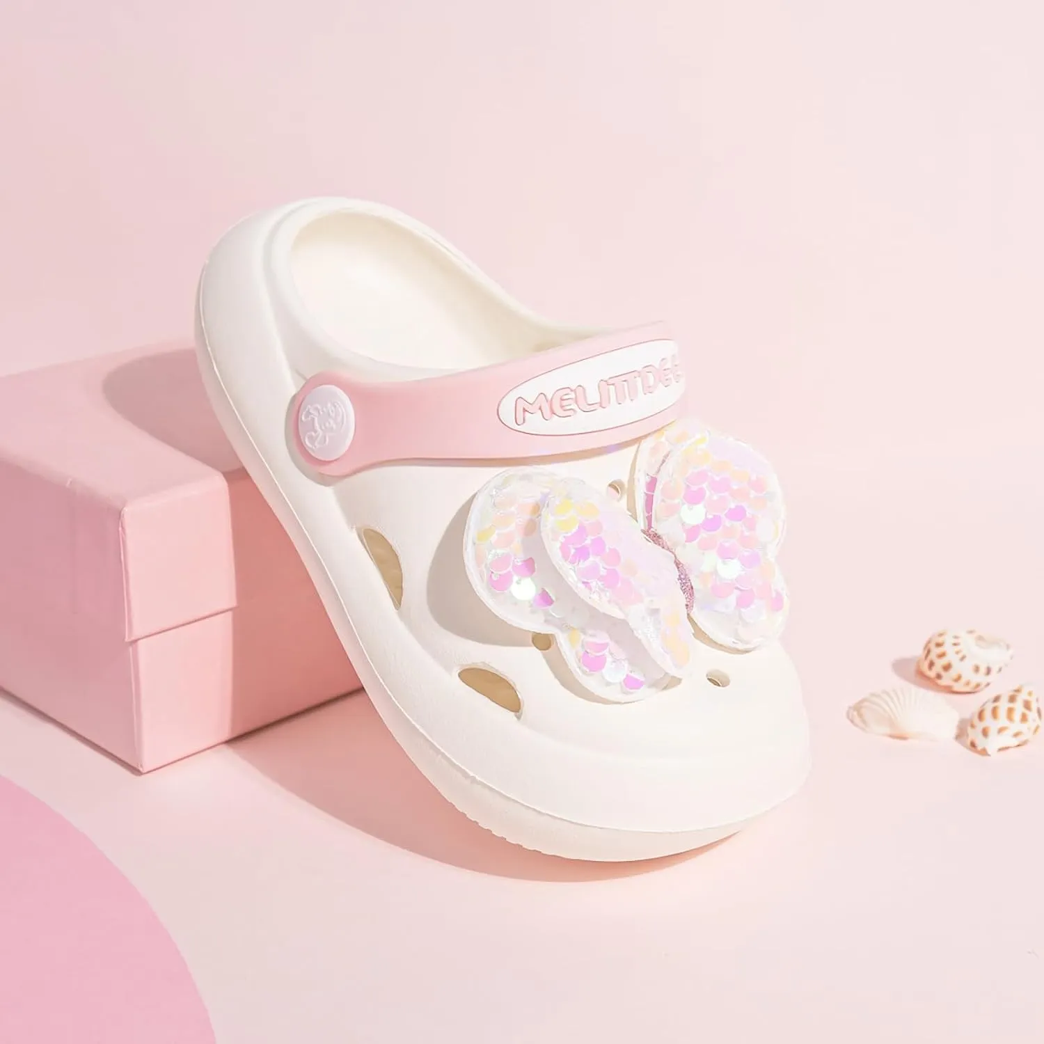 CENCIRILY Kids Girls Clogs Garden Shoes Baby Toddler Slides Cartoon Sandals Beach Pool Slipper