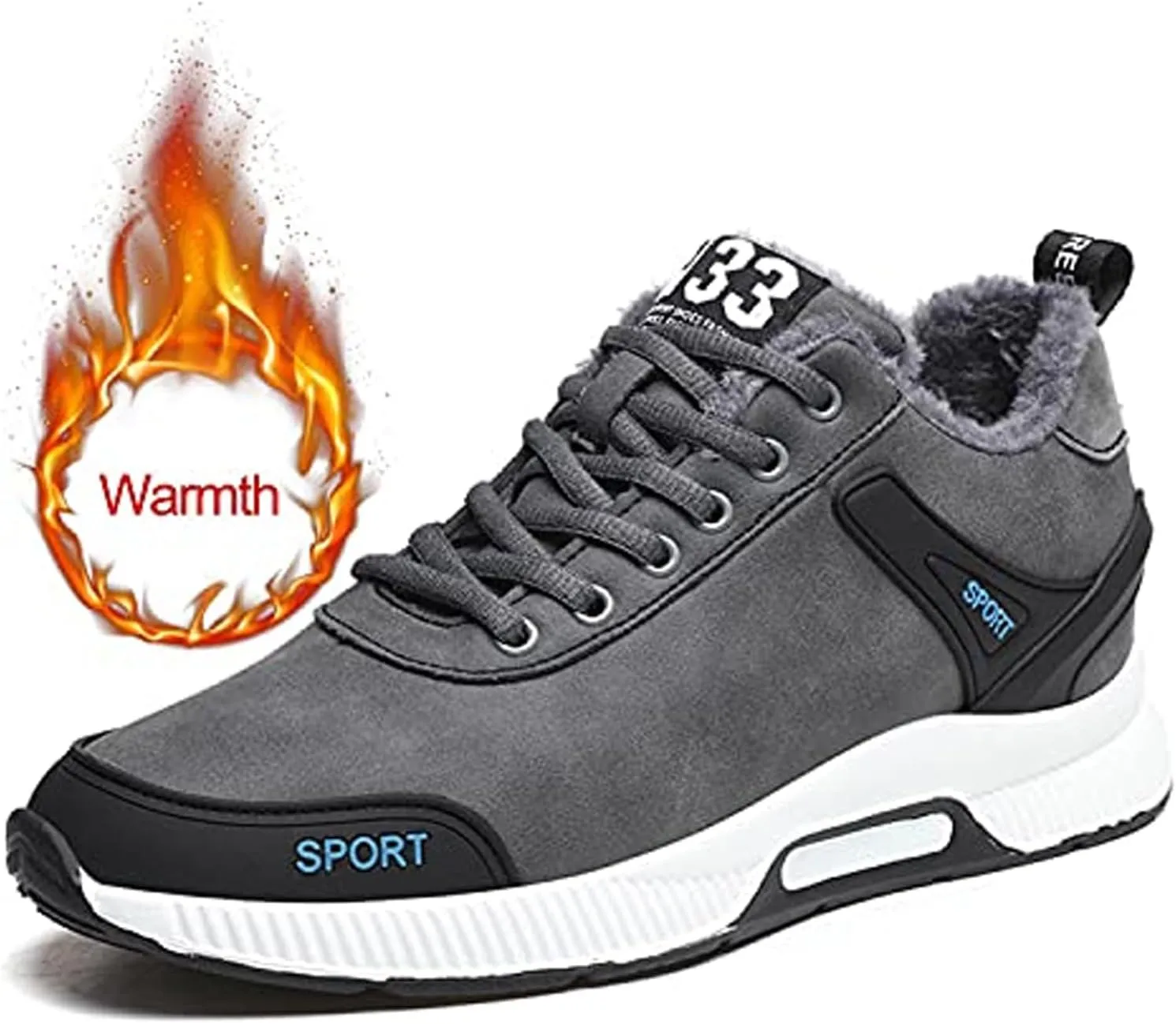 CERYTHRINA Men's Invisible Height Increasing Elevator Shoes 2.36 Inches Taller Lace-up Leather Lightweight Hip Hop Fashion Sneakers