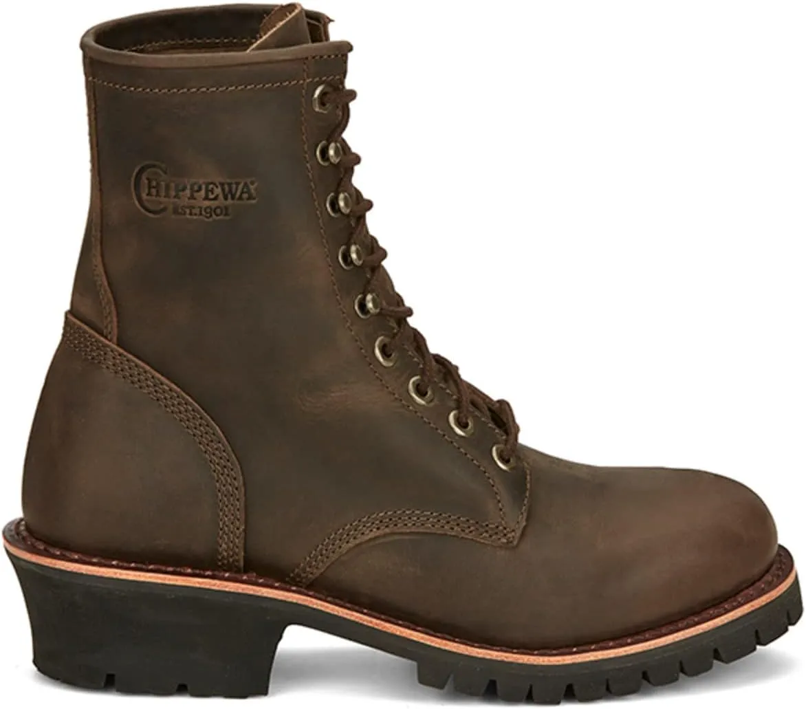 Chippewa Men's Classic 2.0 Wood 8" Logger Work Boot Round Toe - Nc2090
