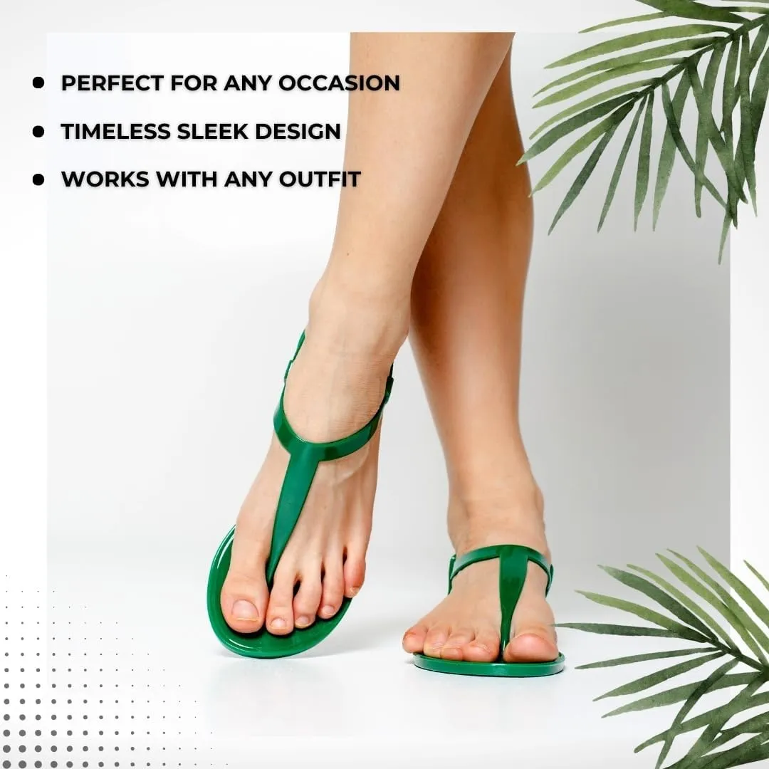 ChiX Women's Classic Flat Jelly Sandals