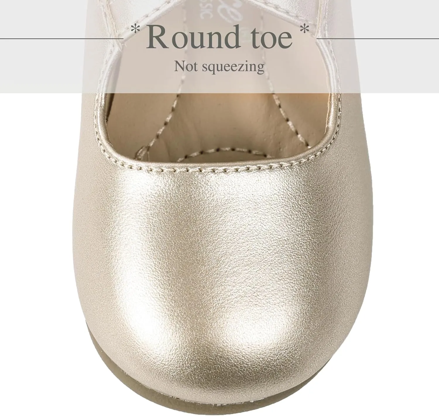 CIOR Toddler Girls Ballet Flats Shoes Ballerina Bowknot Jane Mary Princess Dress Shoes for Wedding Party School
