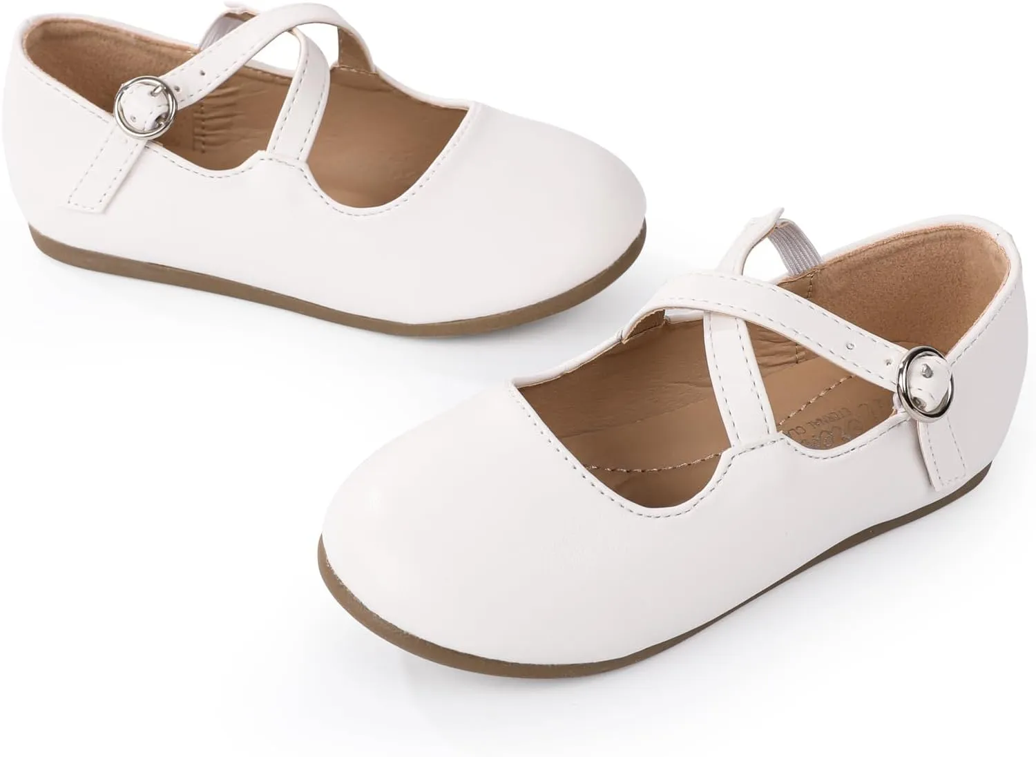 CIOR Toddler Girls Ballet Flats Shoes Ballerina Bowknot Jane Mary Princess Dress Shoes for Wedding Party School