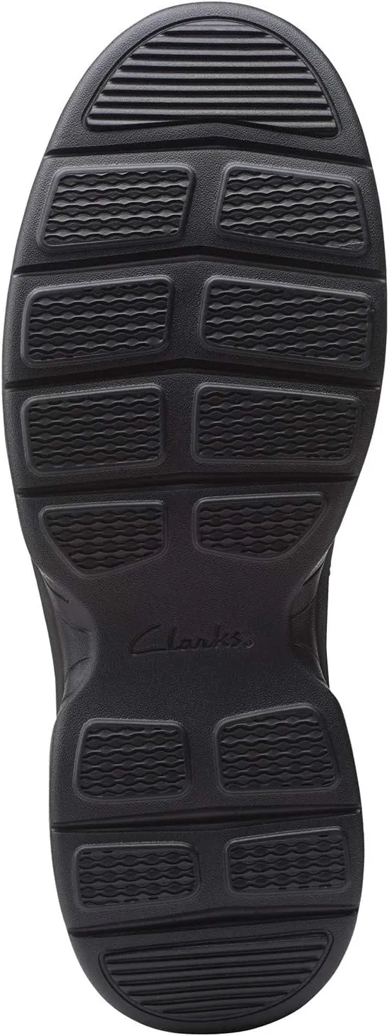 Clarks Mens Bradley Vibe Leather Lifestyle Casual and Fashion Sneakers